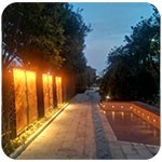 公園雕塑景觀(guān)亮化怎樣做？——洗墻燈如何安裝固定？